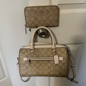 Coach Rowan Satchel Bag In Signature Canvas